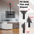 thumbnail image 3 of Pro-Mounts Adjustable Ceiling TV Mount for 24-55 Inch LED, LCD, Plasma Flat & Curved Screens, 3 of 6