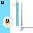 2pcs 10 Count Taper Candles 10 Inch Dripless Unscented Smokeless