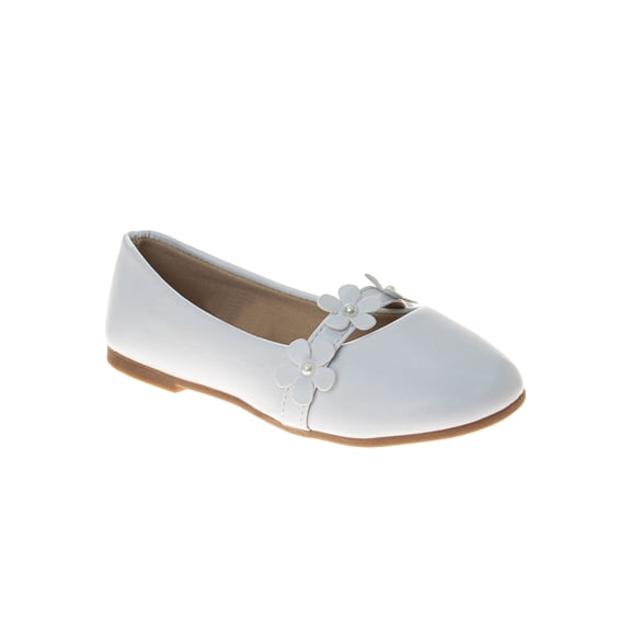 Kensie Girl Little and Big Girls Floral Strap Ballet Flat