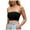 Black, variant on DXOUPM Women Comfortable Strapless Bra Women Seamless Basic Bandeau Blue S