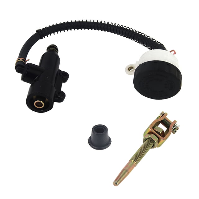 Bomba De Freno Trasero Para Motocicleta, Color Negro, 37 Mm/1,45 Pulgadas, Distancia Entre Orificios, 19 Cm/0,75 Pulgadas De Diámetro, Bomba De Freno Hidráulico Trasero Para Motocicleta, Accesorio De Yuarrent VI006166-00
