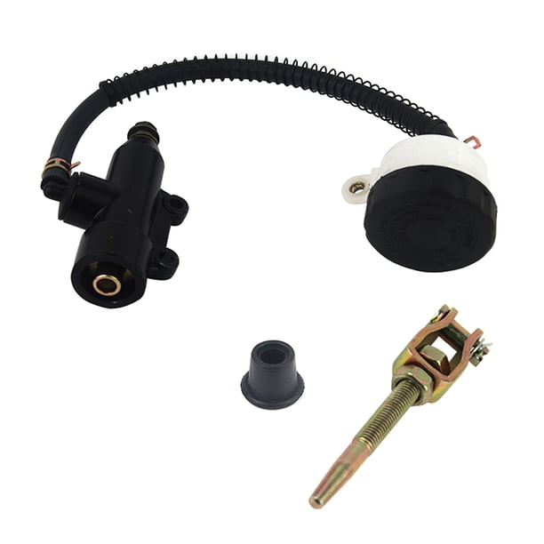 Bomba De Freno Trasero Para Motocicleta, Color Negro, 37 Mm/1,45 Pulgadas, Distancia Entre Orificios, 19 Cm/0,75 Pulgadas De Diámetro, Bomba De Freno Hidráulico Trasero Para Motocicleta, Accesorio De Yuarrent VI006166-00