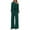 Dark Green, variant on PRETTYGARDEN Long Sleeve Jumpsuit For Women Dressy Off Shoulder One Piece Loose Wide Leg Jumpsuits Casual Flowy Romper