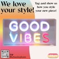 thumbnail image 4 of Urban Shop LED Neon Good Vibes Light-up Iridescent Acrylic Box, Multicolor, 4 of 8