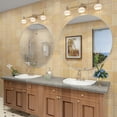 thumbnail image 6 of GODCHAR Round Aluminum Alloy Framed French Cleat Mounted Wall Decor Bathroom Vanity Mirror in Matte silvery 36 inch, 6 of 9
