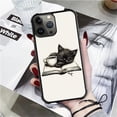 thumbnail image 7 of Case for iPhone 16 Pro Max Case, Cat Read Book Drink Coffee Pattern Graphic Design Girl Boy Soft Silicone Hard Acrylic Shock Protection Case for iPhone 16 Pro Max, 7 of 7