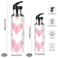 thumbnail image 2 of Yayeee 33oz Insulated Water Bottle Double Wall Stainless Steel with Flip Straw Lid, Hand Drawn Hearts, 2 of 7