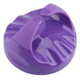 thumbnail image 2 of Round Silicone Shampoo Shower Massage Brush Soft Bath Cleaning Brush Scalp Massage Purple, 2 of 8