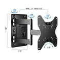 MountIt! Lockable Full Motion Tv Wall Mount, RV and Camper Mount, Fits