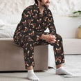 thumbnail image 7 of Uemuo Bulldog with Sunglasses Pattern 2-Piece Loungewear Set - Men’s Soft Sleepwear, Cozy Winter PJs, Comfy Sleep Set-X-Large, 7 of 7