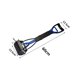 thumbnail image 5 of Mango largo Pet Pooper Scooper Perro Gato Recogedor de Residuos Jaw Poop Scoop Recoger Limp Meterk Rosa,L, 5 of 7