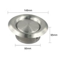 thumbnail image 4 of Bgsha Grille de Ventilation Réglable en Acier Inoxydable Ronde Ventilation Chauffage Refroidissement & Échange d'Air Frais, 4 of 10