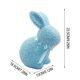 thumbnail image 2 of Adorno de conejito de Pascua | Estatua de conejito con purpurina | Decoración navideña para el jardín | Figura de conejito de espuma con lazo de seda | Decoración para el hogar en primavera y Pascua, 2 of 6