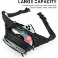 thumbnail image 3 of Fanny Pack Men Women Plus Size with 70" Extender Strap, Extra Large Crossbody Waist Bag with Adjustable Belt, Fashion Hip Bum Bag for Outdoors Workout, Traveling, Casual, Hiking, Walking, Cycling, 3 of 4