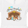 thumbnail image 4 of Inktastic Merry Christmas Cute Nativity Scene Girls Baby Dress, 4 of 5
