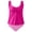 01 Hot Pink, variant on Fewfanhot Womens Swimsuits Tankini Tankini Bathing Suit Modest Two Piece Swimsuit V Neck Swim Tank Top with High Waisted Bottom