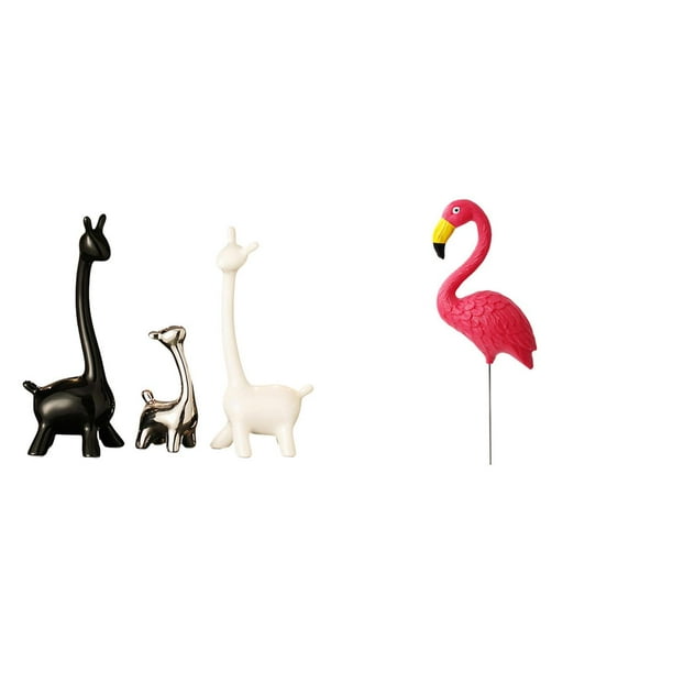Estatua De Cerámica De Jirafa, Centro De Mesa Moderno Para Escritorio, Oficina, Estantería, Decoración De Dormitorio, Figura De Pájaro, Adorno De Jardín, Flamenco, Escultura De Estaca Para