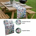 thumbnail image 5 of Blue Spring Floral Table Runner - 60 Inch Long, Kitchen Dining Table Runner Dresser Scarves, Pink Flowers Butterfly Wooden Watercolor Farmhouse Decor for Coffee Tables Wedding Party Banquet, 5 of 8