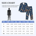 thumbnail image 4 of Naloa Giraffe Skin Men’s Pajamas Set - Long Sleeve Button Down Sleep Shirt and Pajama Bottoms Sleepwear Set-Medium, 4 of 7