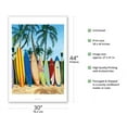 thumbnail image 2 of Bunch of Boards - Surfboard Art - From an Original Color Painting by Scott Westmoreland - Fine Art Matte Paper Print (Unframed) 30x44in, 2 of 4