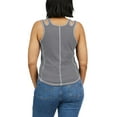 thumbnail image 5 of Women's WEAR by Erin Andrews Gray New York Yankees Contrast Stitch Tank Top, 5 of 5