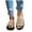 White, variant on Women's Breathable Walking Sandals Wide Width Open Toe Slingback Slides Lightweight Knit Summer Dress Shoes Black Size 8.5