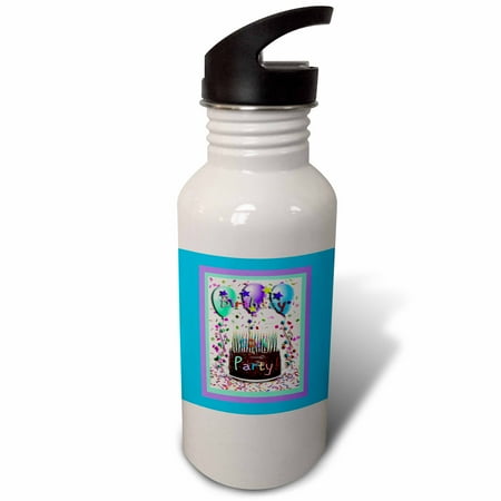 

Birthday Party Chocolate Cake 50th 21 oz Sports Water Bottle wb-20223-1