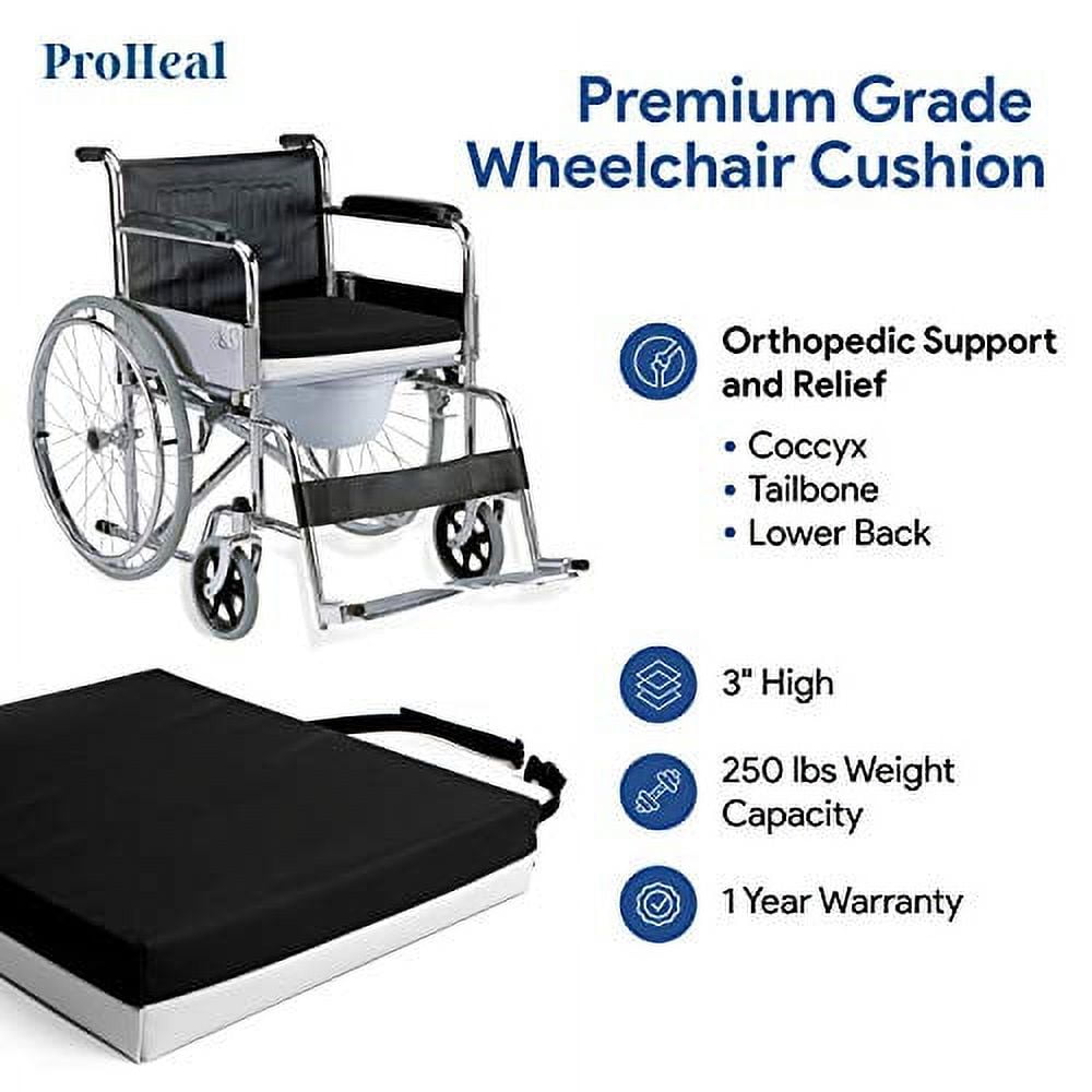 Pressure Relief Foam Wheelchair Cushion - 4 / 20 x 20