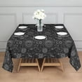 thumbnail image 3 of Black Gothic Sun Planet Pattern Square Tablecloth,Waterproof Square Table Cover,Wipeable Spillproof Washable Table Cover for Home Kitchen Party Decor 42"X42"(107x107cm), 3 of 6