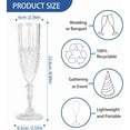 thumbnail image 3 of Plastic Champagne Flutes, 24PCS Pink Plastic Wine Glasses Goblets Reusable Champagne Flute for Weddings, Bachelor Parties, Toasting, and Events (24, Pink), 3 of 14