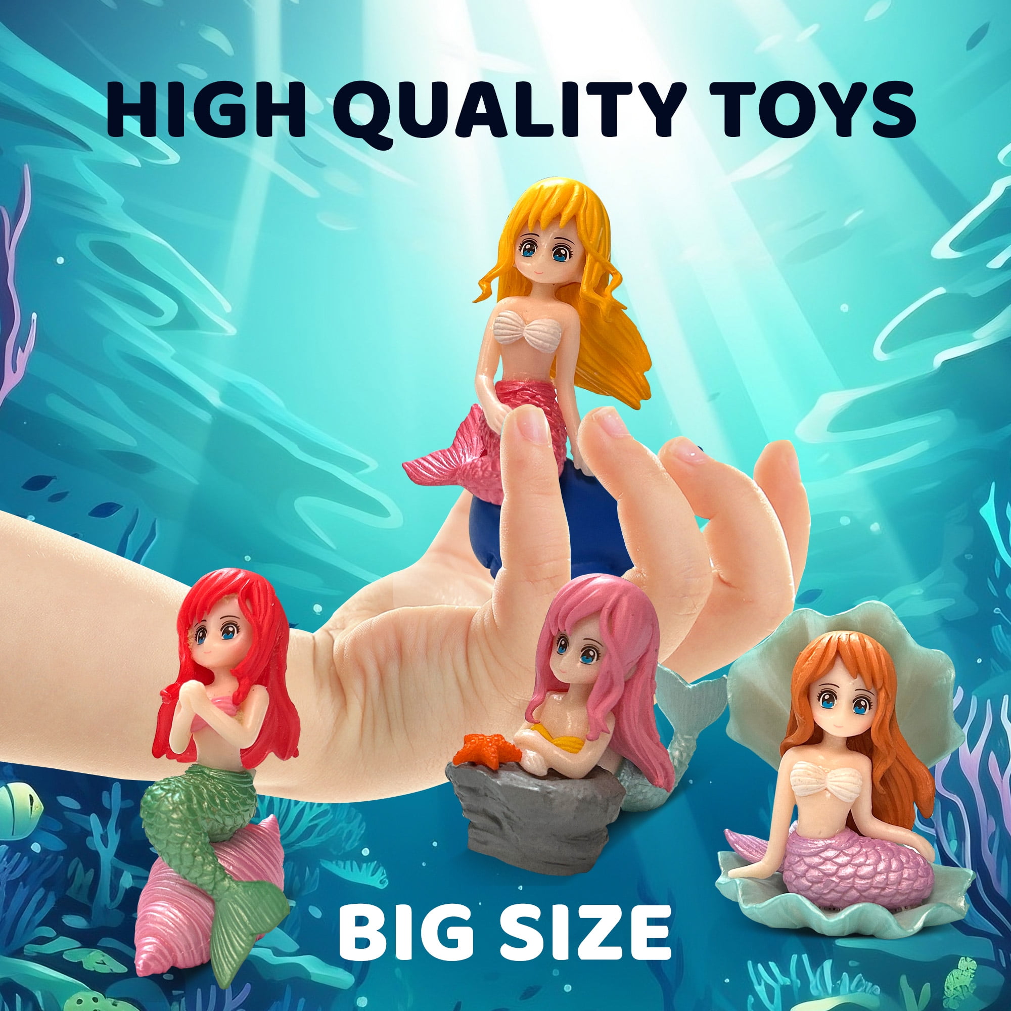 Big Bath Bombs for Kids with Surprise Inside Amazing MERMAID Big Toys Handmade in USA Natural and Safe by Relaxcation 3 Set