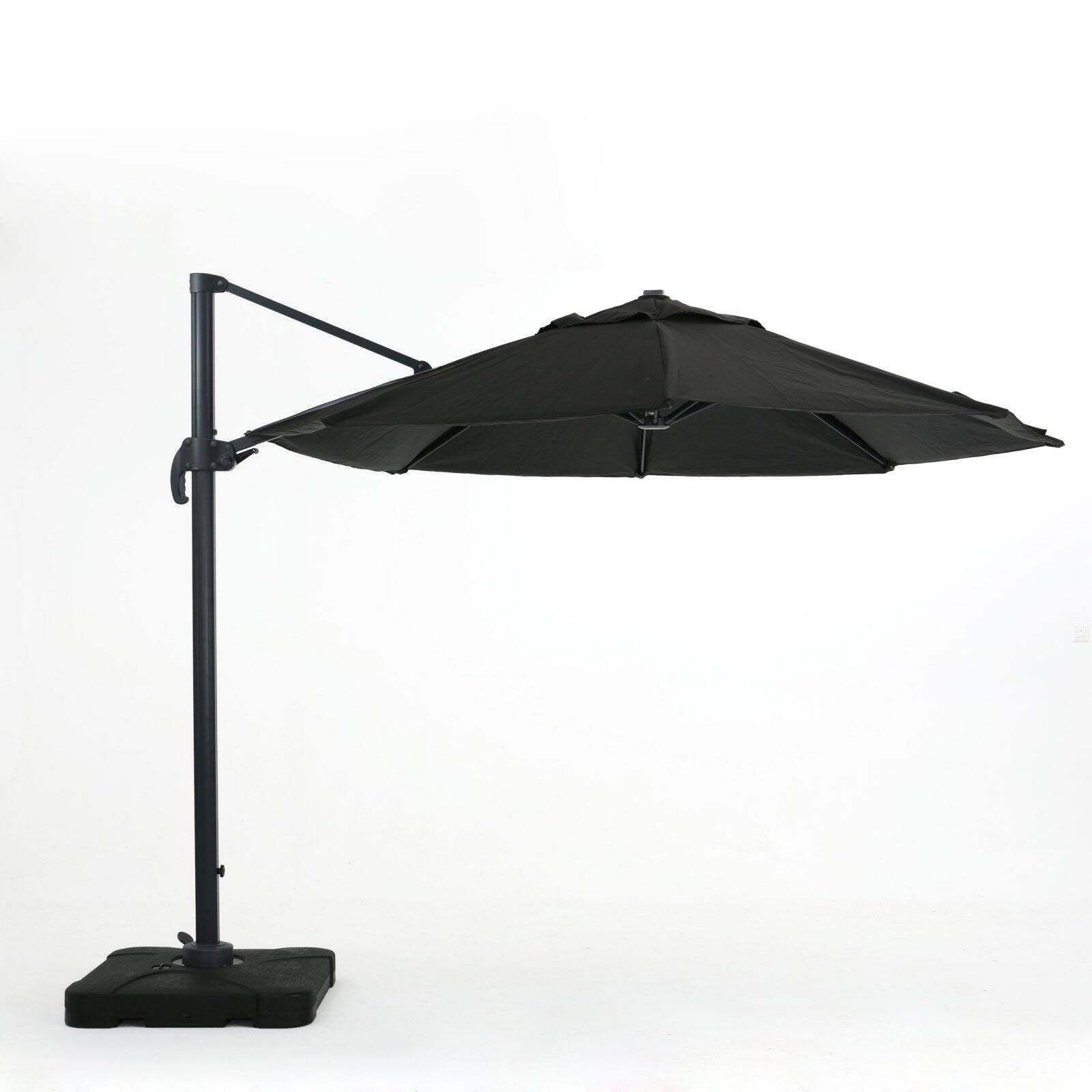 Christopher Knight Home Outdoor Puebla 9 8 Foot Canopy Umbrella With Base By Walmart Com Walmart Com