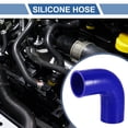thumbnail image 2 of Unique Bargains 1 Pcs 60mm 2.36" ID 120mm 4.72" Length 90 Degrees Blue Car Silicone Hose Coolant Hose Universal, 2 of 7