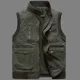 thumbnail image 2 of Primavera otoño hombres Casual Cargo chaleco chaquetas abrigo para hombre a prueba de viento sin mangas prendas de vestir exteriores chaleco para exteriores masculino de gran tamaño Q20, 2 of 5