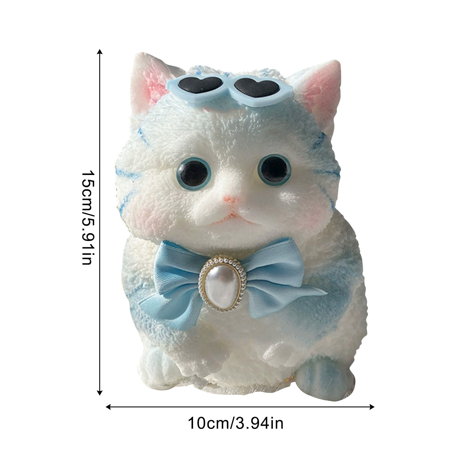 Cat Squishy,Obese Cute High Beauty Simulation Sensory Fidget for Stress Relief,Soft Squeeze Stress Ball,Quiet Stimming for Adult Desk Decor and Daily Relaxation