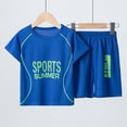 thumbnail image 2 of Emy Dola Multi-Colors Toddler Boys Outfits Short Sleeve Suit Summer Sports Suit Girls Basketball T Shirt + Shorts Football Suit Sets Outfits,2-Piece,, 2 of 6