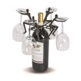 thumbnail image 1 of Picnic Plus PSM-244 Ladderman Cast Iron wine Glass Holder with 4 Man - Black, 1 of 1
