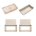 thumbnail image 1 of 4-Pack Rectangular Non-Stick Mini Size Removable Loose Base Quiche Tart Pie Pan, Fruit Tart Molds, 1 of 5