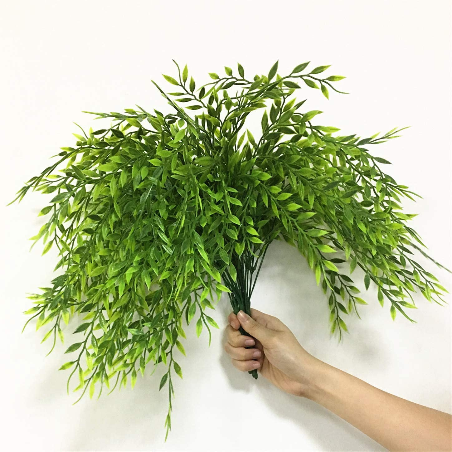 MAMOWEAR Artificial Weeping Willow, Fake Hanging Vine Faux Ivy Plants Greenery Leaves Garland UV Resistant for Home Indoor Outdoor Garden Door Wall Décor