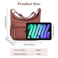 thumbnail image 6 of KXF Women Nylon Multi Pocket Crossbody Satchel Purse with Adjustable Strap for Daily Travel, 6 of 8