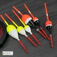 thumbnail image 7 of THKFISH Fishing Floats and Bobbers Balsa Wood Floats Spring Bobbers with Oval Slip Bobbers for Crappie Panfish Walleyes Fixed Bobber (1"X0.7"X6") (1.25"X0.75"X6") (2"X1.14"X5.86") 5pcs, 7 of 7