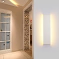 thumbnail image 4 of Fiudx Lámpara de Pared Led Moderna, Diseño Vertical, Eficiencia Energética, Material Acrílico de Aluminio, Luz Blanca Cálida, Ideal para Decorar Sala de Estar, Dormitorio, Bar, Fácil Instalación, 410, 4 of 6