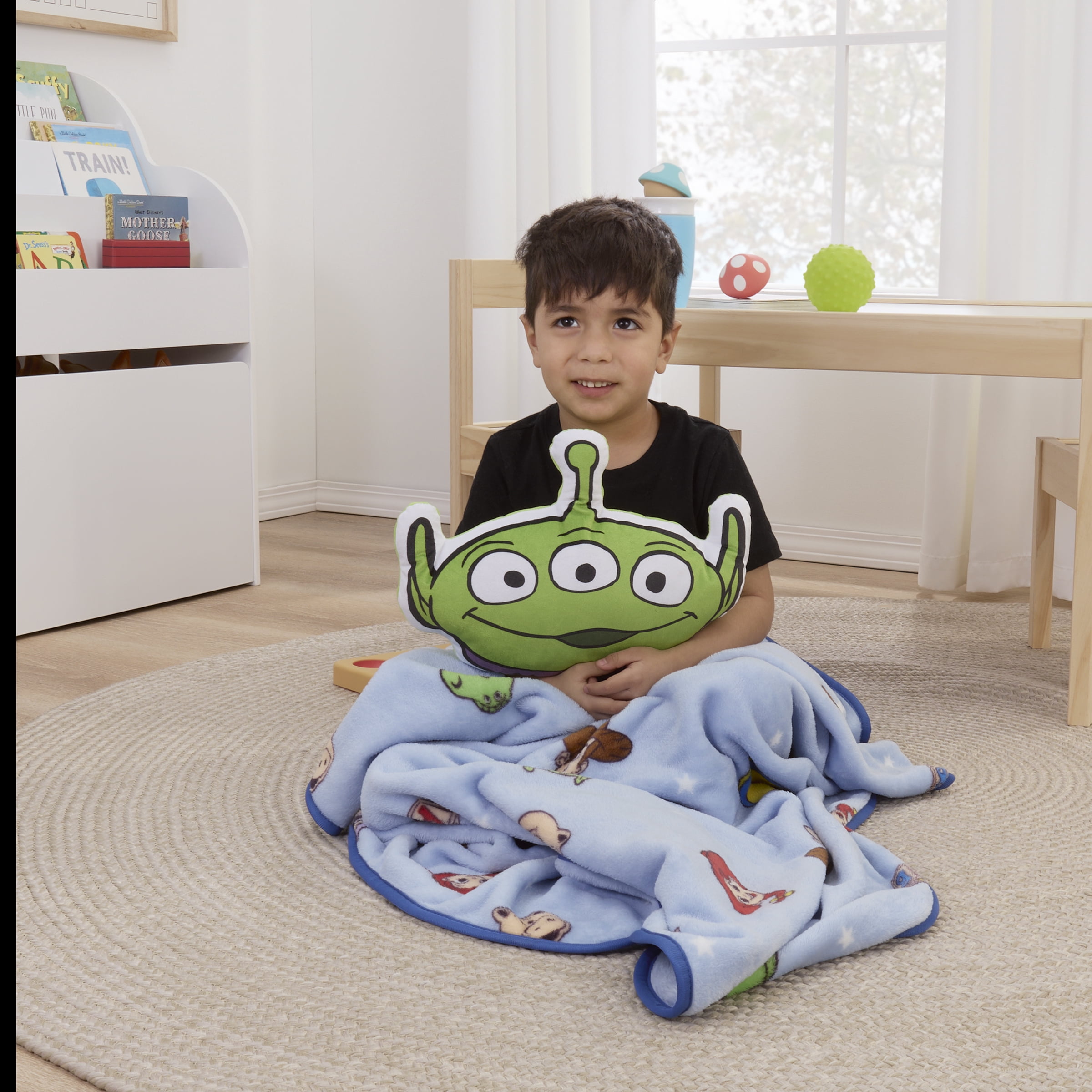 Disney Toy Story Toddler Blanket, Blue, 40"x50", Boy or Girl