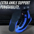 thumbnail image 5 of Professional Boxing Shoes Breathable Wrestling Shoes, Training Shoe for Adult & Youth Men Women Non Slip Rubber Sole Lightweight Boots (Blue & Black, 7), 5 of 6