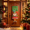 thumbnail image 2 of Amzcrzy Decoración navideña,Árbol de Navidad,Luces navideñas Letrero navideño colgante para puerta, decoración de 43 x 16 pulgadas, adorno de pared con personaje caprichoso para puerta principal, por, 2 of 6