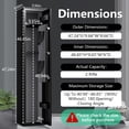 thumbnail image 6 of 2-4 Gun Safes for Home Rifle and Pistols, Electronic Rifle Cabinet Quick Access, Gun Cabinet with Alarm System & Mute Mode, Rifle Safe with Removable Shelf, 6 of 8
