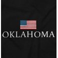 thumbnail image 2 of Oklahoma Pride American Flag OK USA Plus Size Crewneck Graphic Tee Shirt Brisco Brands 2X, 2 of 5