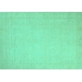 thumbnail image 1 of Ahgly Company Machine Washable Indoor Rectangle Abstract Turquoise Blue Modern Area Rugs, 2' x 5', 1 of 4