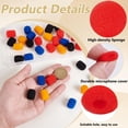 thumbnail image 3 of 40 Pack Mini Microphone Windscreen Microphone Foam Cover 4 Colors Foam Pop Filter for Podcast Studio Live Stream Gaming Recording Multi-color, 3 of 5