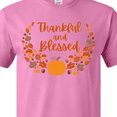 thumbnail image 4 of Inktastic Thankful and Blessed Pumpkin and Fall Leaves T-Shirt, 4 of 5